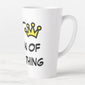 母の日の贈おもしろいり物の女王 カフェラテマグ (右)