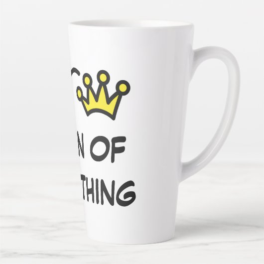 母の日の贈おもしろいり物の女王 カフェラテマグ (右)