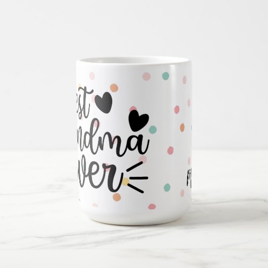 母の日の贈り最高の物おばあちゃん コーヒーマグカップ (中央)