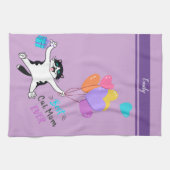 母の日の贈り最高の物猫ママ キッチンタオル (横)