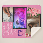 母の日の贈り物からドーターシェルパ毛布 シェルパブランケット (正面(横))