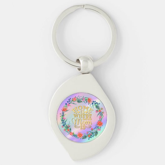 母の日の贈り物が母の家 キーホルダー (正面)