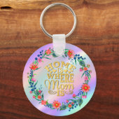 母の日の贈り物が母の家 キーホルダー (正面)