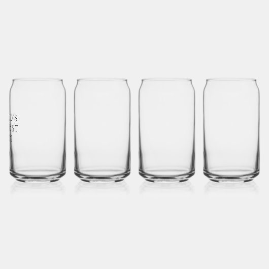 母の日の贈り物にワイングラス4をセット ガラス缶 (左)