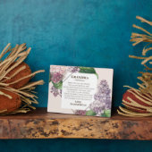 母の日の贈り物のおばあちゃん孫 フォトプラーク (側面)