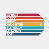 母の日の贈り物のかわいいデザイン表現文字 ギフトタグ (正面(横))