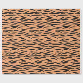 母の日の贈り物のためのタイガーパターン甘いシームレス ラッピングペーパー (フラット)