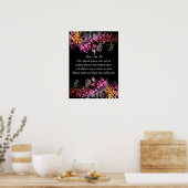 母の日の贈り物のポスタープリント – 魅惑的な花 ポスター (キッチン)