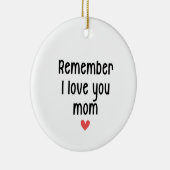 母の日の贈り物を愛する思いおもしろい出 セラミックオーナメント (右)