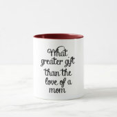 母の日の贈り物コーヒーマグの可愛い愛 マグカップ (中央)