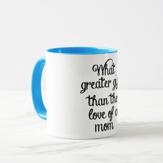 母の日の贈り物コーヒーマグの可愛い愛 マグカップ (正面左)