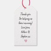 母の日の贈り物ツートーン ギフトタグ (正面)