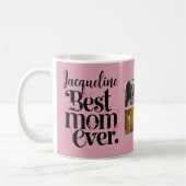 母の日の贈り物フォトコラージュ最高のマママ コーヒーマグカップ (左)