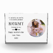 母の日の贈り物ベビーの母の詩 フォトブロック (正面)