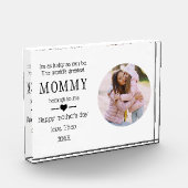 母の日の贈り物ベビーの母の詩 フォトブロック (左)