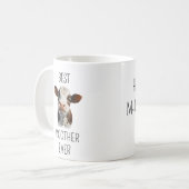 母の日の贈り物ママ牛の恋人 コーヒーマグカップ (正面左)