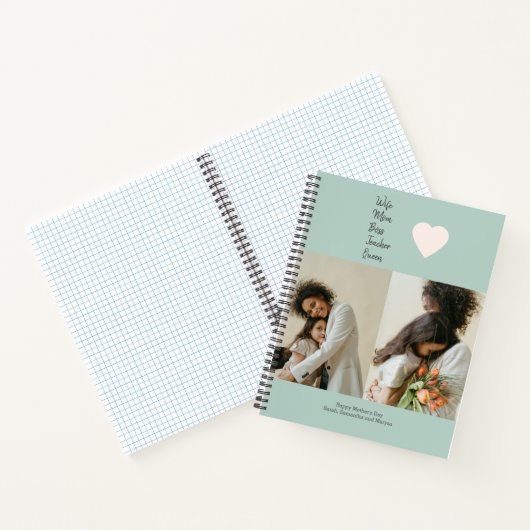 母の日の贈り物ママ、ボス、先生- ノートブック (内部)