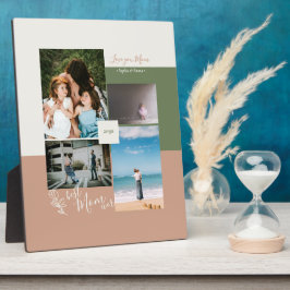 母の日の贈り物最高の母は常に写真のコラージュ フォトプラーク