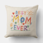 母の日の贈り物，お母最高のさん今まで クッション (正面)