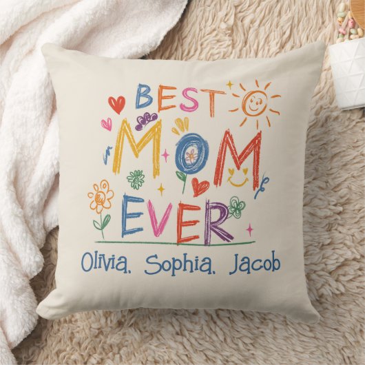 母の日の贈り物，カスタム最高の母ママ クッション (ブランケット)