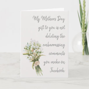 母の日の贈り物 カード