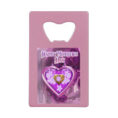 母の日の贈り物 クレジットカード栓抜き (正面)