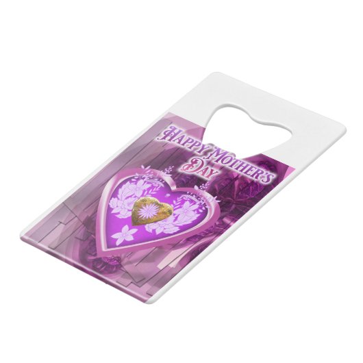 母の日の贈り物 クレジットカード栓抜き (裏面アングル)