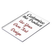 母の日の贈り物 ノートブック (左側)