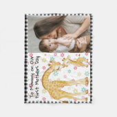 母の日の贈り物(ベビー) フリースブランケット (正面)