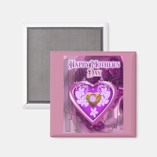 母の日の贈り物 マグネット (正面/裏面)