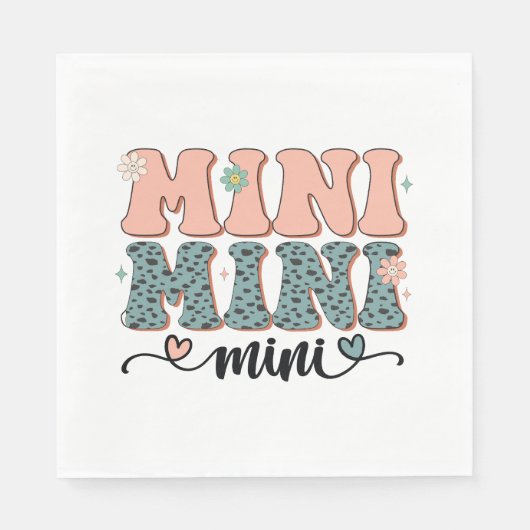母の日の贈り物 | ミニフローラ スタンダードランチョンナプキン (正面)