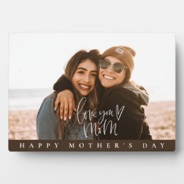 母の日の贈り物。ラブ・ユー・ママ・フォト・プラーク  フォトプラーク