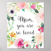 母の日の贈り物,母のウォールアート,母 ポスター (正面)