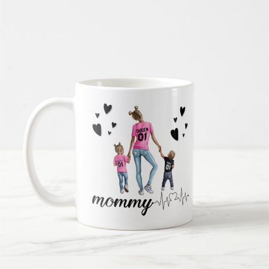 母の日の贈り物、母の誕生日の贈り物 コーヒーマグカップ (左)