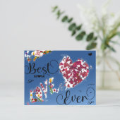 母の日の贈り物,母への贈り物,愛のメッセージカード ポストカード (スタンド正面)