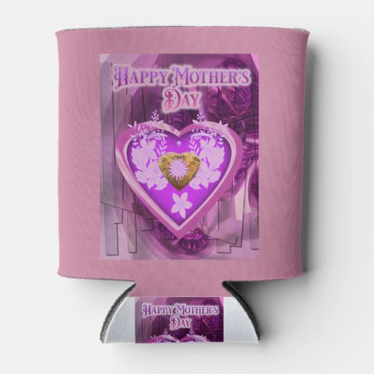 母の日の贈り物 缶クーラー (正面)