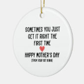 母の日の贈り生まれ物の母への贈り物 セラミックオーナメント (左)