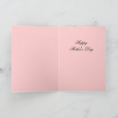 母の日の赤いバラの子猫 カード (内部)