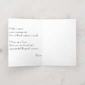 母の日の赤い黄色の花 箔グリーティングカード (内側レイダウン)