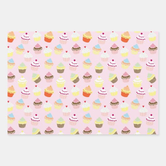 母の日の選択ケーキと花 ラッピングペーパーシート (正面3)