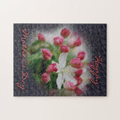 母の日の鋼色のしわの一見 ジグソーパズル (横)