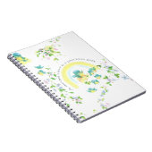 母の日の青い愛鳥 ノートブック (右側)