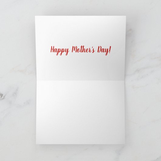 母の日の願いで愛らしいヨークシャー・テリア シーズンカード (内部)