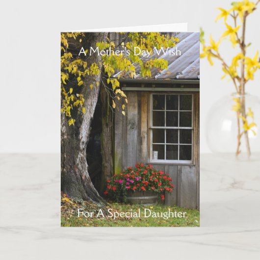 母の日の願い カード (黄色い花)