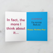 母の日の驚き カード (内部)