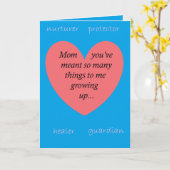 母の日の驚き カード (黄色い花)