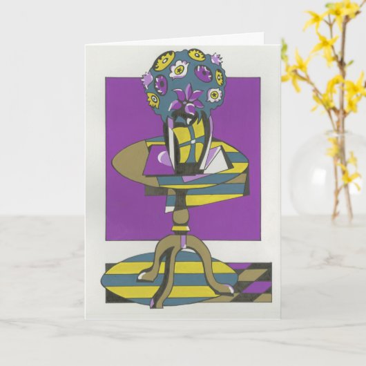 母の日の驚き カード (黄色い花)