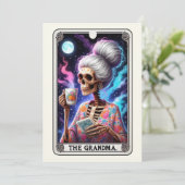 母の日の骸骨　ザ・グランマ タロット カード (スタンド正面)