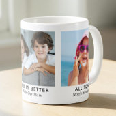母の日の3枚の写真 コーヒーマグカップ