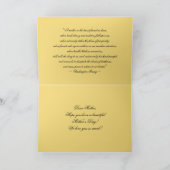 母の日の（昆虫）オオカバマダラ、モナークチョウオンホワイトミルクウィード カード (内部)